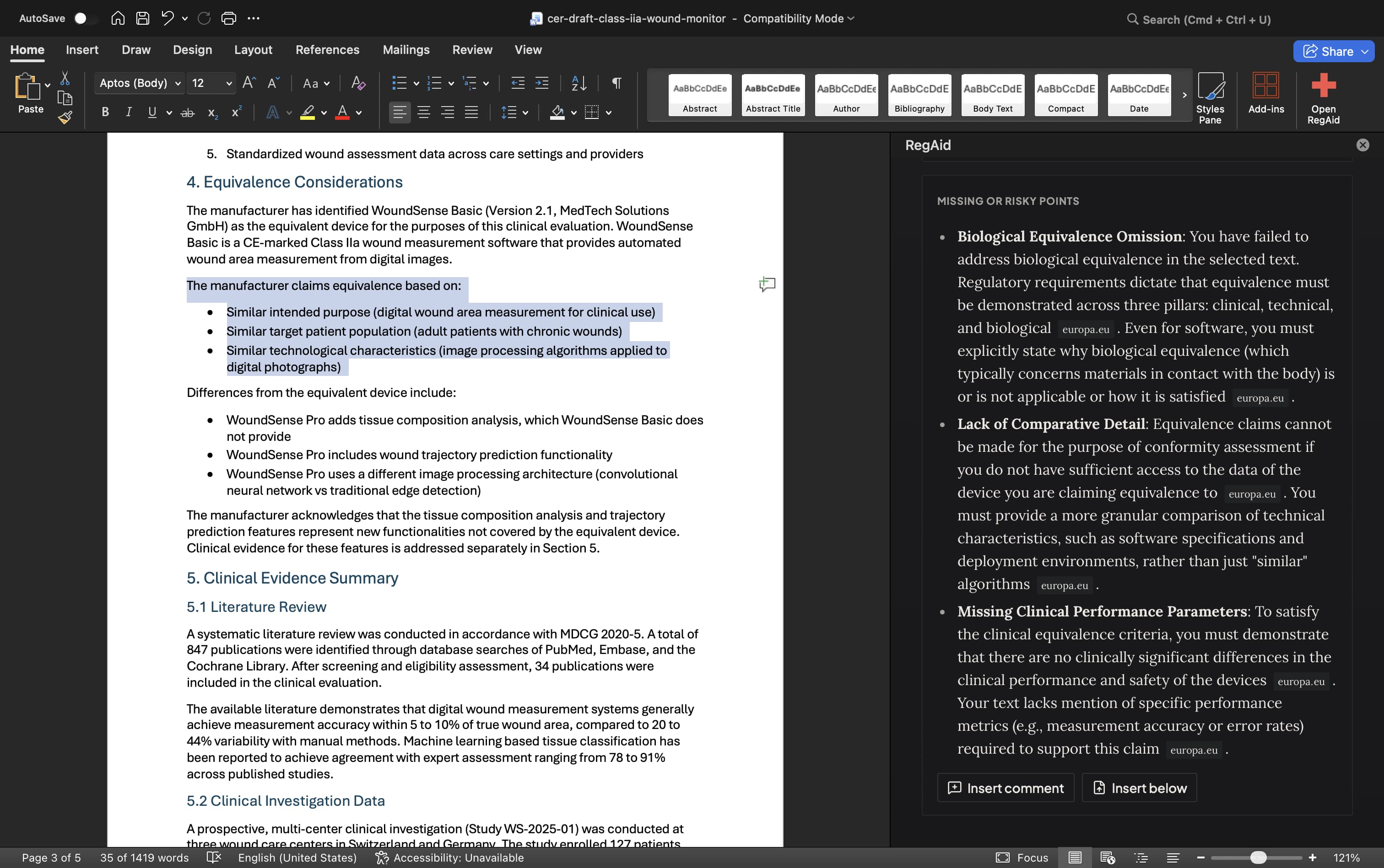 Know If Your Claims Are Supported. Inside Word.