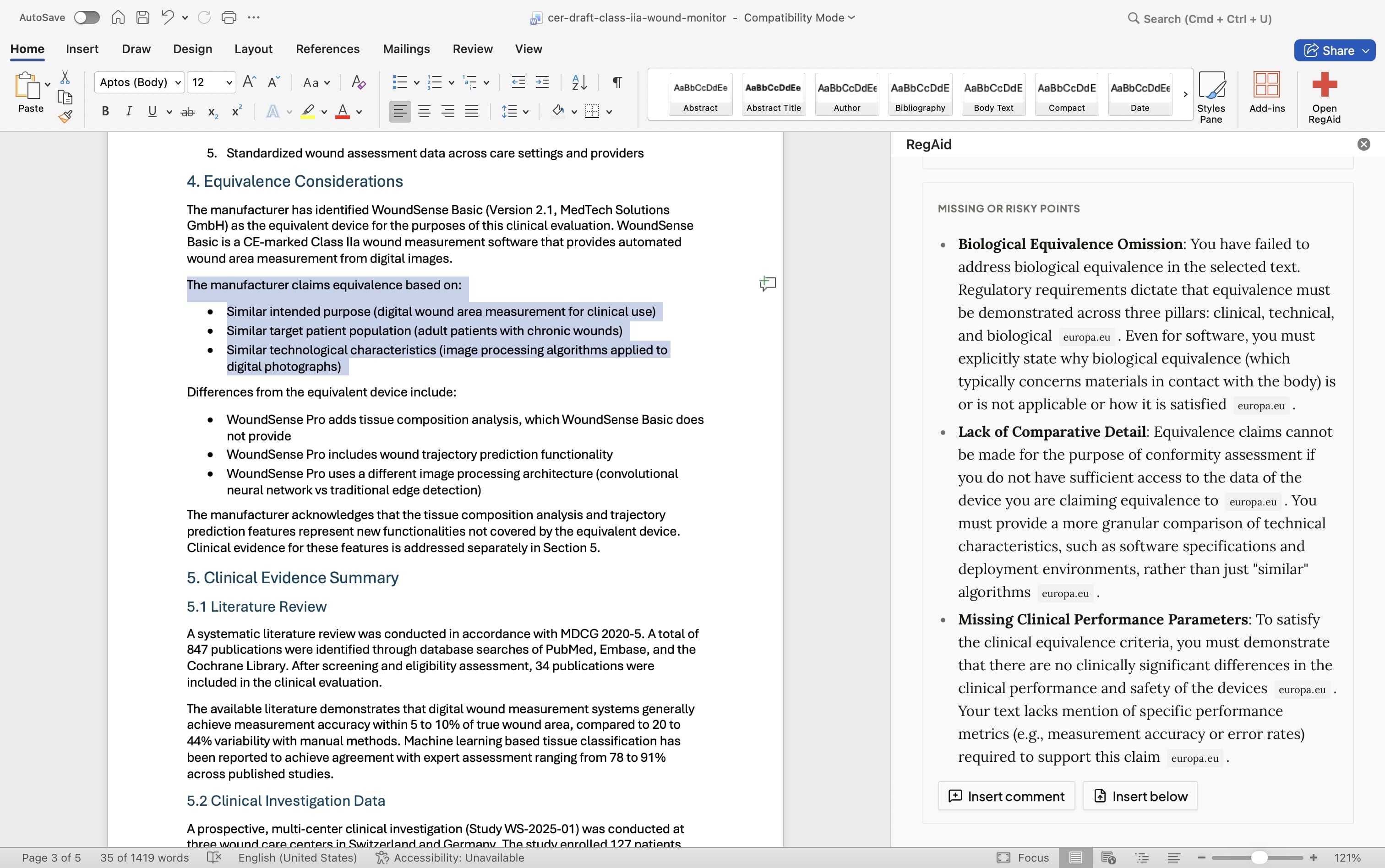 Know If Your Claims Are Supported. Inside Word.